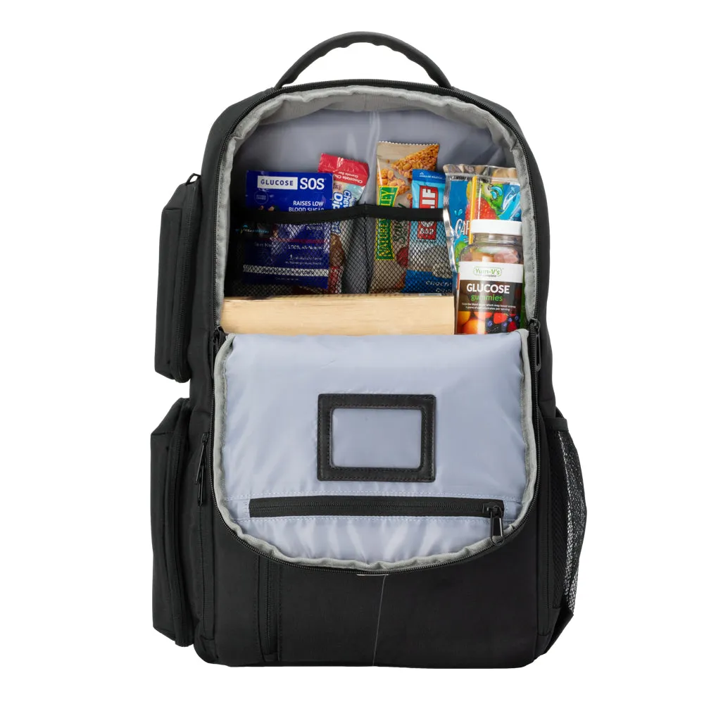 XL Diabetes Travel Backpack- Black