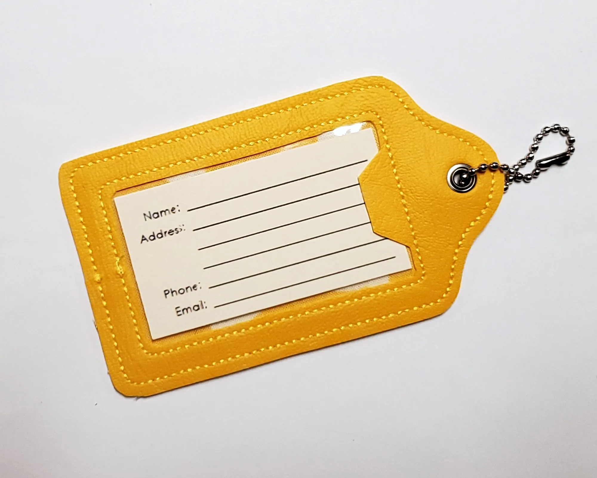 Yellow Medical Equipment Luggage Tag