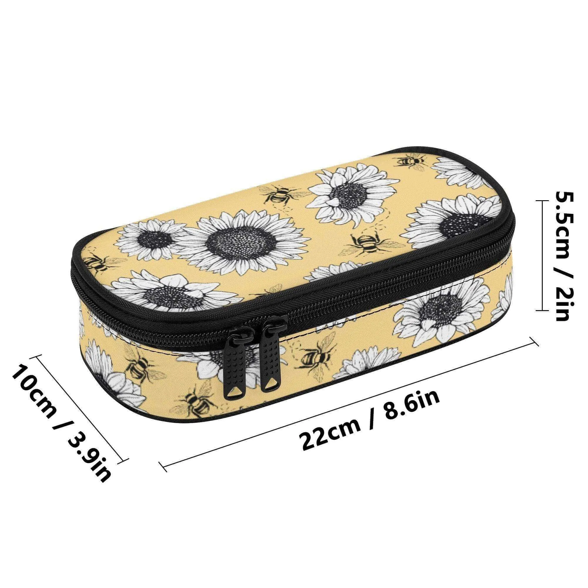 Yellow Sunflower 3-Layer Purse Organizer