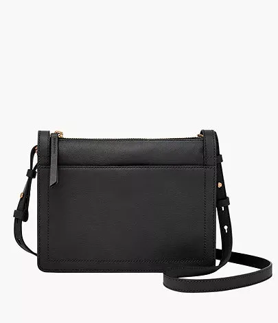 ZB1894001 - Fossil Taryn Black Leather Crossbody Bag For Women